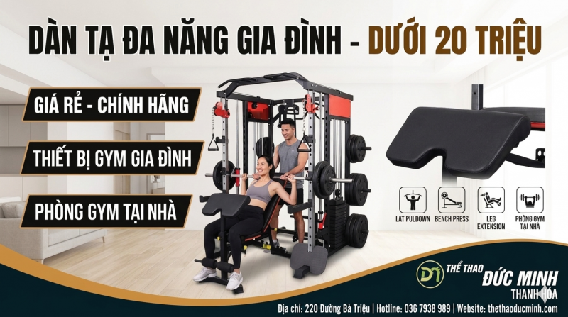 Dàn Tạ Đa Năng Gia Đình Dưới 20 Triệu | Thể Thao Đức Minh