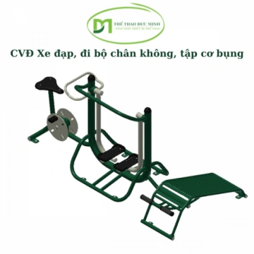 CVĐ xe đạp, đi bộ chân không, tập lưng bụng